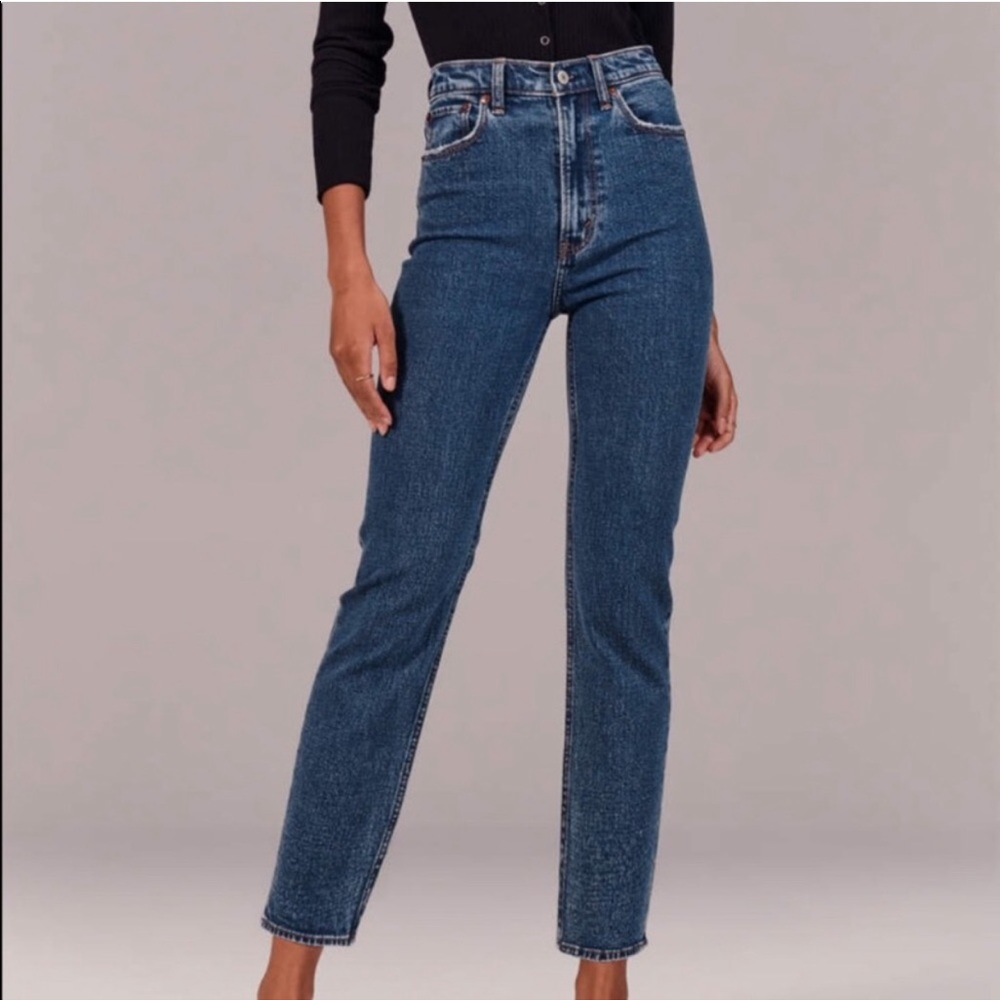 Abercrombie & Fitch A&R The Ankle Straight Ultra High Rise Jeans 30 10L 10 Long